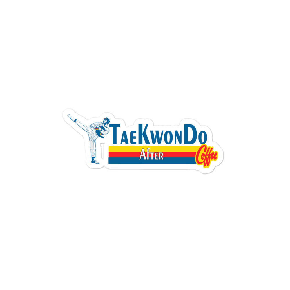 Taekwondo After Coffee vinyl sticker by House of Martin Designs