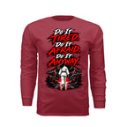 Chase the Storm women's tee in canvas red, front view by House of Martin Designs