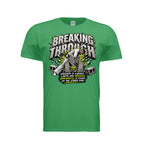 Breaking Through men's tee in irish green, front view by House of Martin Designs