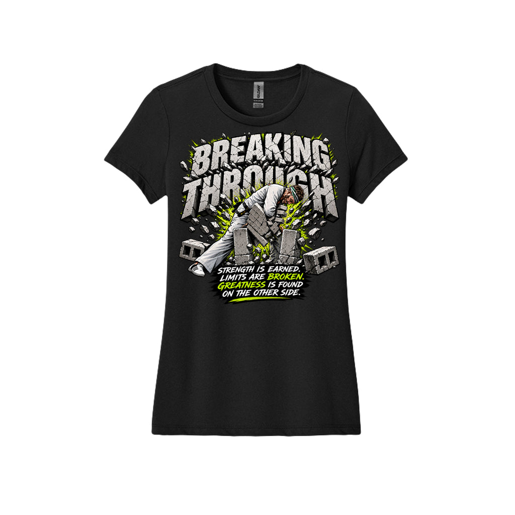 Breaking Through women's tee in daisy, front view by House of Martin Designs