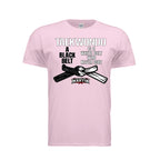 Don't Quit unisex tee in light pink, front view by House of Martin Designs
