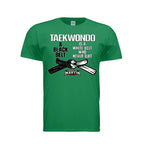 Don't Quit unisex tee in turf green, front view by House of Martin Designs
