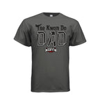 TKD Dad unisex tee in charcoal, front view by House of Martin Designs