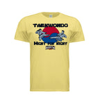 Might for Right unisex tee in daisy, front view by House of Martin Designs