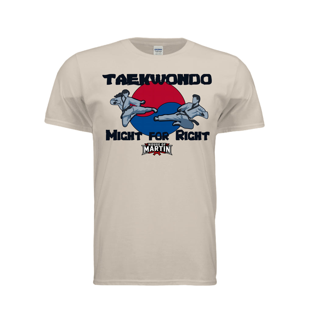 Might for Right unisex tee, front view by House of Martin Designs